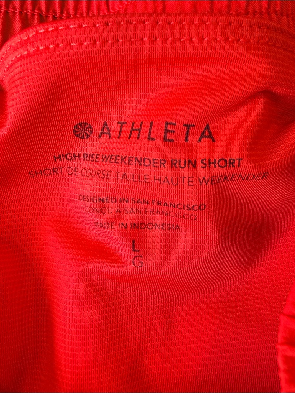 ATHLETA | High Rise Weekender Run Short - Picture 5 of 6